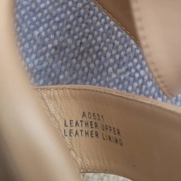 J. Crew blush nude cross strap Heeled sandals strappy leather high heels - Picture 5 of 8